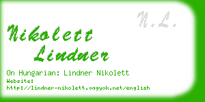 nikolett lindner business card